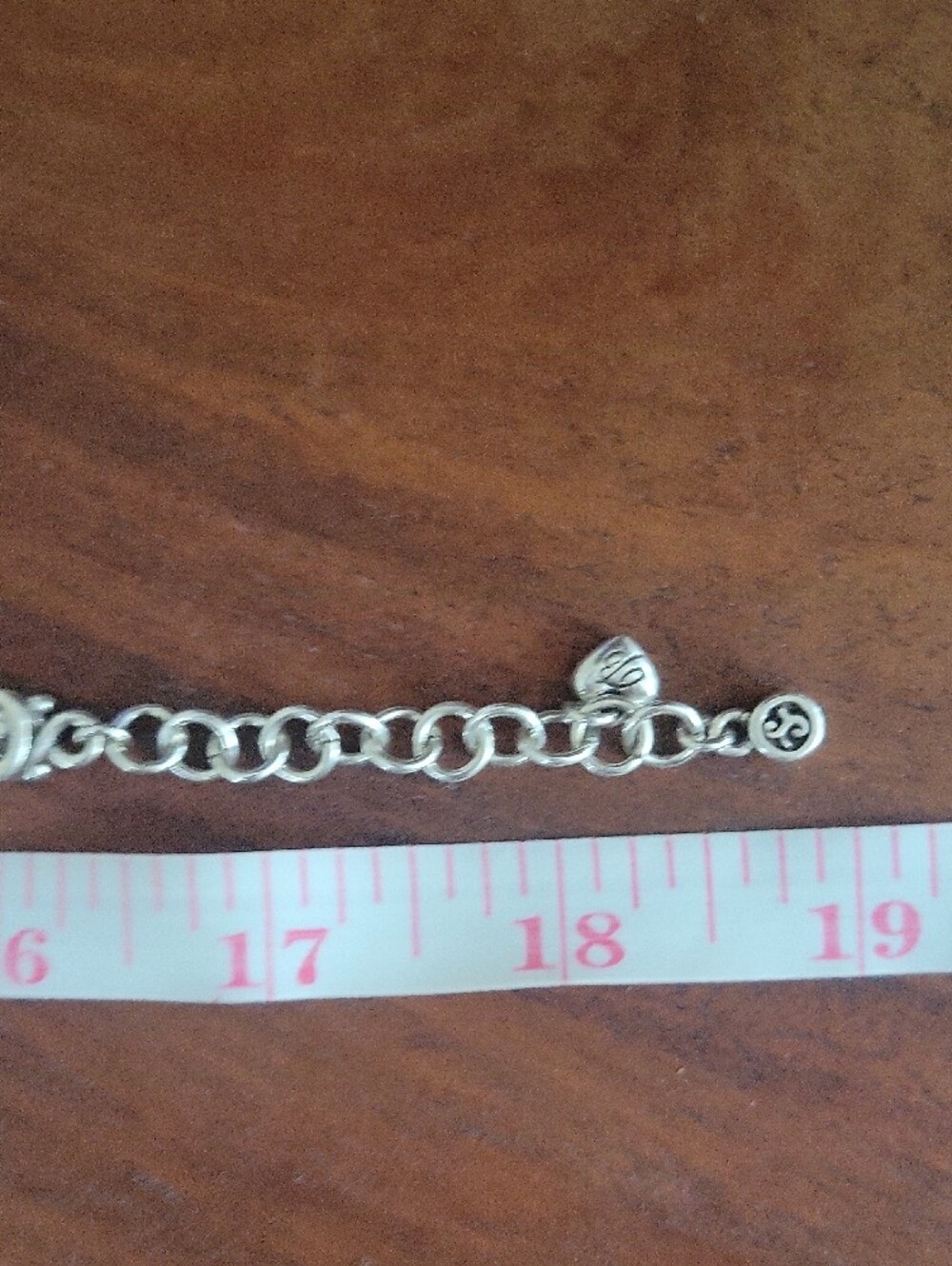 Brighton Ellington Silver Heart Triple-Strand Necklace with Scroll Motif - Picture 8 of 9